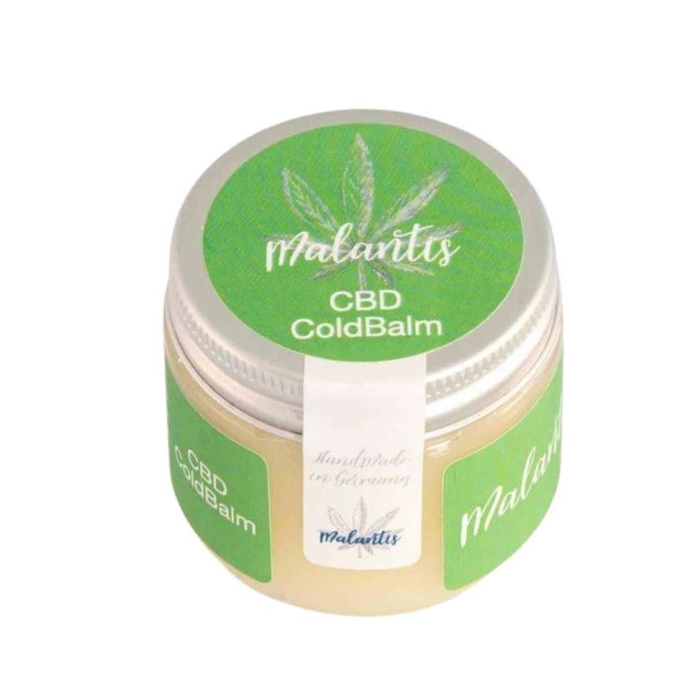 Weitwinkelaufnahme des Malantis CBD Cold Balm – kühlender Balsam zur Erfrischung und Regeneration